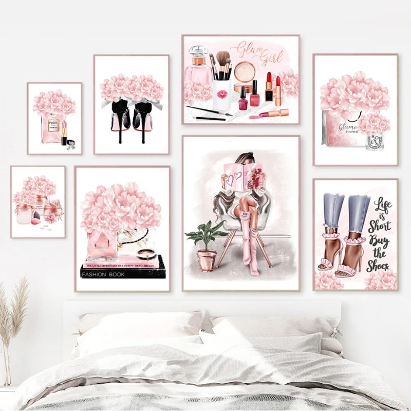Perfume Villa Fragrance - Roze Bloem Parijs Parfum Mode Lippenstift