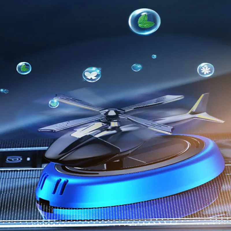 Perfume Gardenia Fragrance - Solar Roterende Helikopter Diffuser Auto Luchtverfrisser