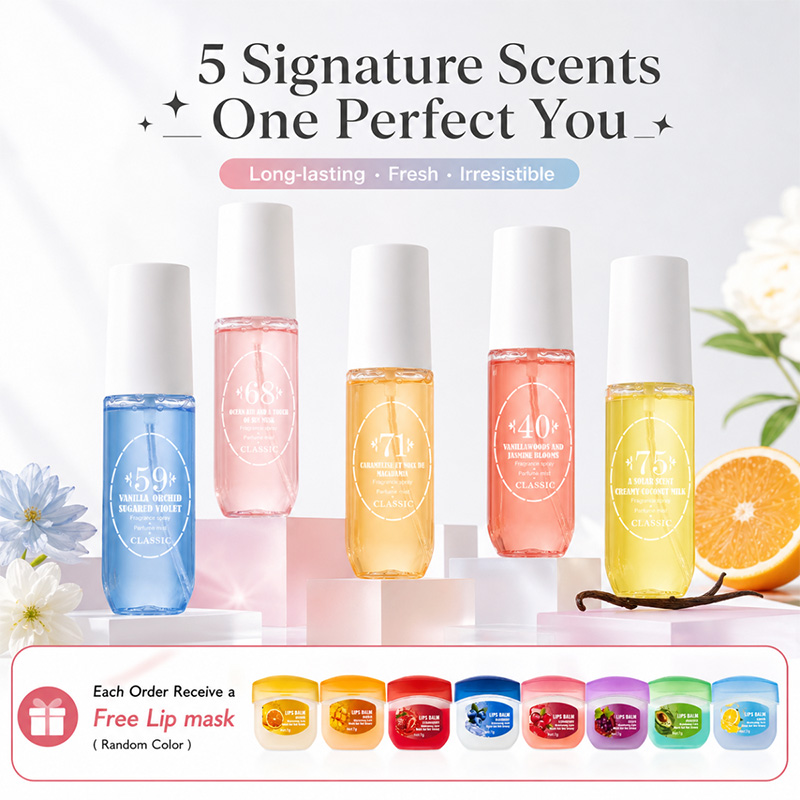 Vanilla Perfume Oil - Parfum Mist Body Spray 5 geuren: